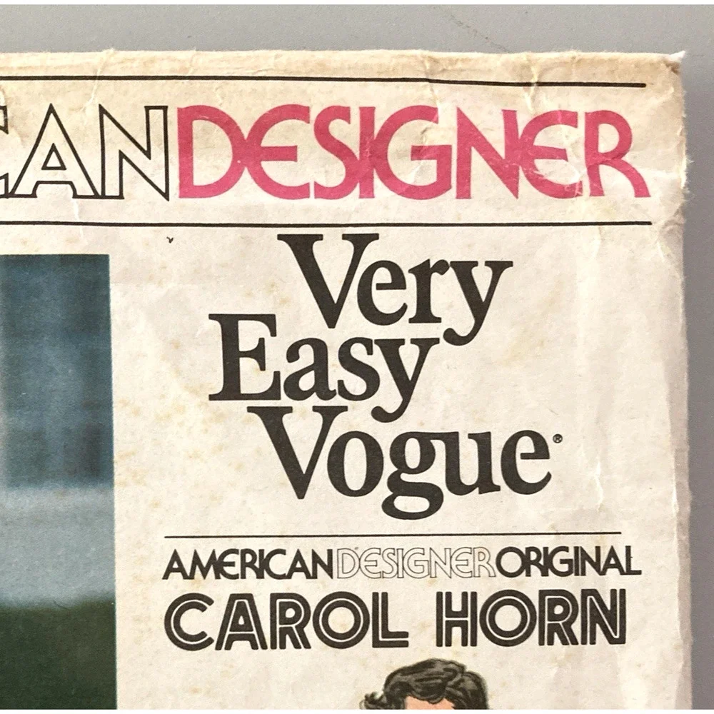 Vogue American Designer 1215 Carol Horn Sportswear Tunic Maxi Pants Sz 14 UC '75
